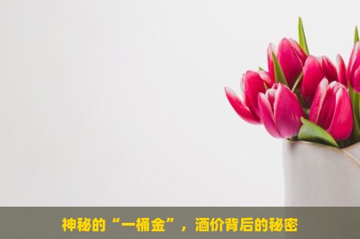 神秘的“一桶金”，酒价背后的秘密