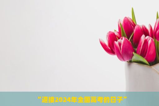 “迎接2024年全国高考的日子”