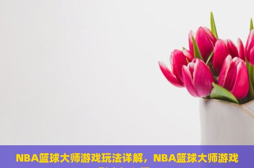 NBA篮球大师游戏玩法详解，NBA篮球大师游戏到底怎么玩？