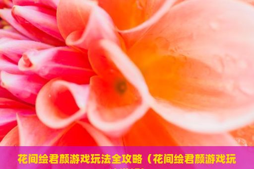 花间绘君颜游戏玩法全攻略（花间绘君颜游戏玩法详解）