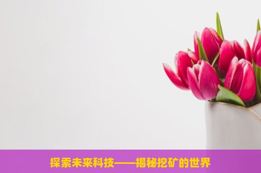 探索未来科技——揭秘挖矿的世界