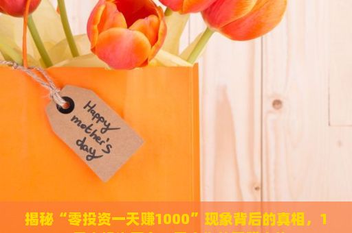 揭秘“零投资一天赚1000”现象背后的真相，10元小投资平台，开启你的网赚之旅