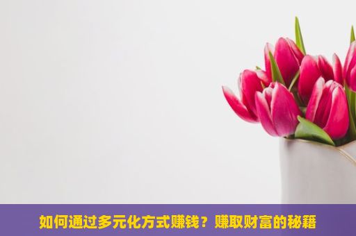 如何通过多元化方式赚钱？赚取财富的秘籍