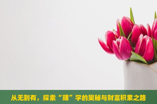 从无到有，探索“赚”字的奥秘与财富积累之路