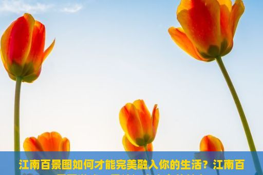 江南百景图如何才能完美融入你的生活？江南百景图游戏，重绘江南水乡的魅力