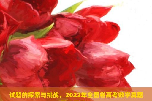 试题的探索与挑战，2022年全国卷高考数学真题及答案解析