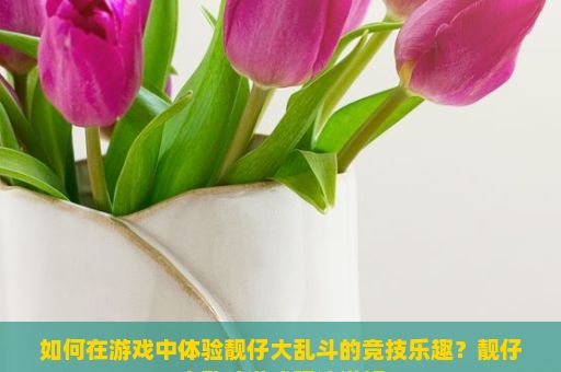 如何在游戏中体验靓仔大乱斗的竞技乐趣？靓仔大乱斗游戏玩法详解