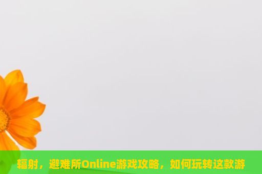 辐射，避难所Online游戏攻略，如何玩转这款游戏？辐射，避难所Online如何进行多人在线战斗？