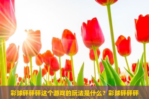 彩球砰砰砰这个游戏的玩法是什么？彩球砰砰砰游戏玩法详解