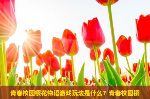 青春校园樱花物语游戏玩法是什么？青春校园樱花物语游戏玩法详解